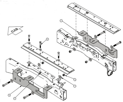 8553017 --- Demco Rail Kit - SL Series 24" Head Only