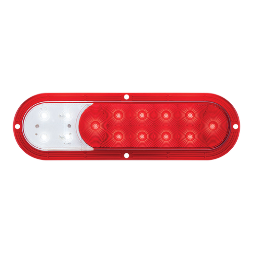 STL68RBP --- Oval Sealed LED Stop/Turn/Tail with Clear Back-Up Light