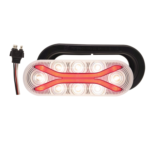 BUL602KCRBP --- Oval Sealed LED Clear Back-Up Light with Tail Light Kit