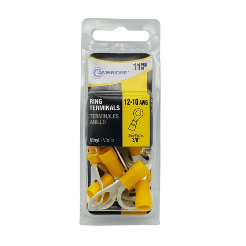 T13735 --- Yellow Ring Terminal Package - 3/8"