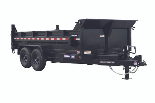 STD8014TA5 --- 2026 Sure-Trac 82" x 14' HD Low Pro Dump Trailer- 14K #ST3667
