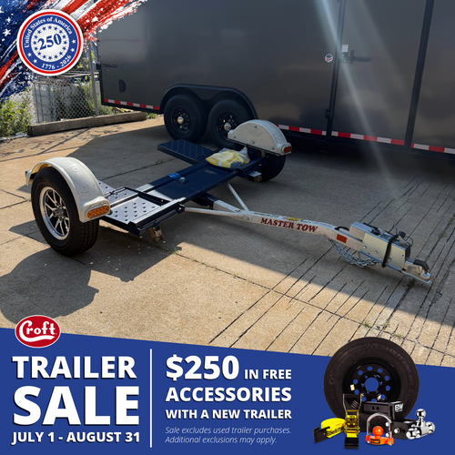 MT80SB --- 2027 Master Tow 80" Car Dolly w/ Surge Brakes - #MT6715