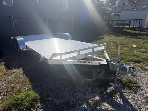 AL8220HTILT --- 2027 Aluma 82" X 20' Tandem Axle Aluminum Tilt Bed Car Hauler Trailer - 9,990 GVWR #AL9251