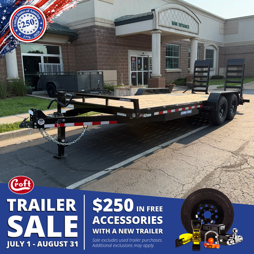 STIM8120TA5 --- 2026 Sure-Trac 81" x 20' (18'+2') Tandem Axle Equipment Trailer with Stand-Up Ramps - 14,000 GVWR #ST7887