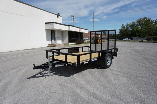 STR6010GT --- RED --- 2023 Sure-Trac 6'x10' Tube Top Utility Trailer #ST8358