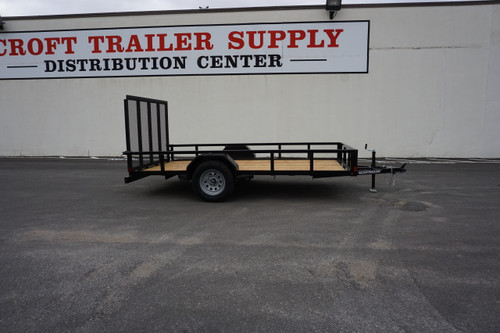 CT612GT --- BLACK --- 2024 Croft 6'x12' Tube Top Utility Trailer #CT5766