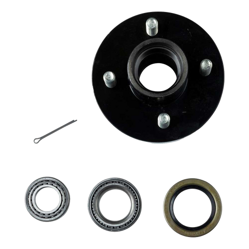 814206--- Idler Hub, 4 on 4.0" - 2,200 lbs. (with Bearing Cone Kit)