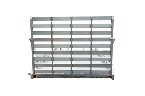 AR7412LP --- 2026 Black Rhino 74" x 12' Aluminum Low Profile Utility Trailer W/ Bifold Gate 3K #AR6562