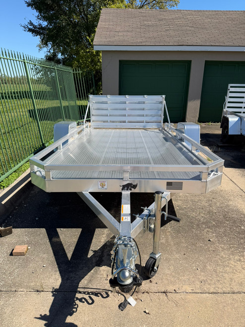 AR7412LP --- 2026 Black Rhino 74" x 12' Aluminum Low Profile Utility Trailer W/ Bifold Gate 3K #AR6562