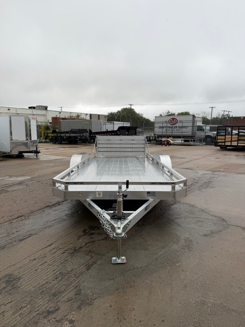 AR7718LP-E2 - 2027 Black Rhino 77" x 18' Tandem Axle Aluminum Low Profile Utility Trailer with Rear Bifold Gate - 7,000 GVWR #AR7852