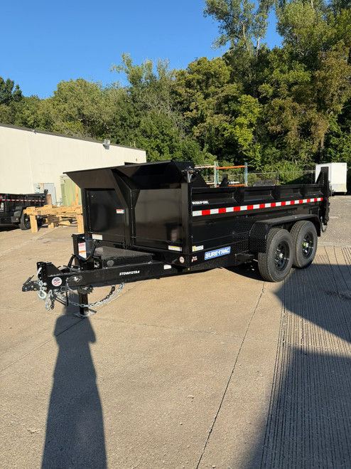 *COMING SOON* STD8012TA4 --- 2027 Sure-Trac 82" x 12' Tandem Axle Heavy Duty Low Pro Dump Trailer - 14,000 GVWR #ST7307