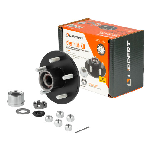 2025013497 --- Idler Hub Assembly - 5 on 4.5" - 2,200 lbs - 6.5" Hub Flange - Fully Assembled