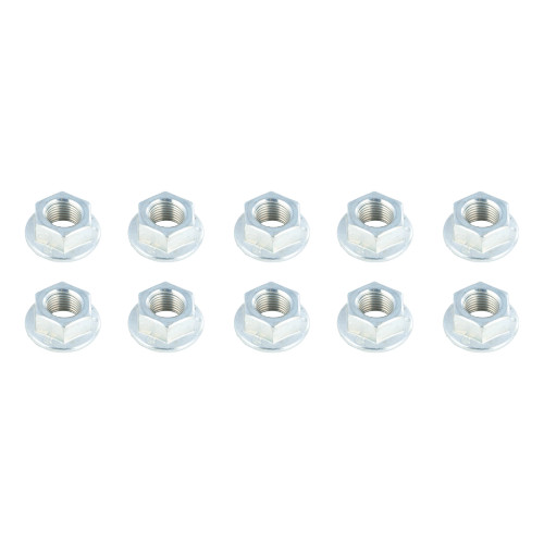 2025047566 --- Hex Flange Nut - 1/2"-20 - 10 pack