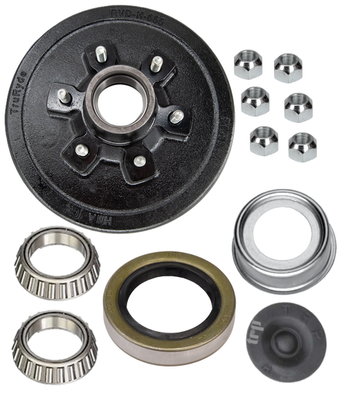 T65542HD-K --- Pre-Greased 6 on 5-1/2" Hub and Drum Only - 6,000 lb