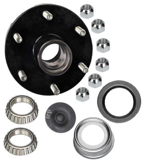TH-655-K --- Pre-Greased 6 on 5.5" Hub Assembly - 3,500 lb