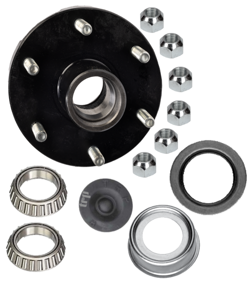 T65542-K --- Pre-Greased 6 on 5-1/2" Hub Only - 6,000 lb