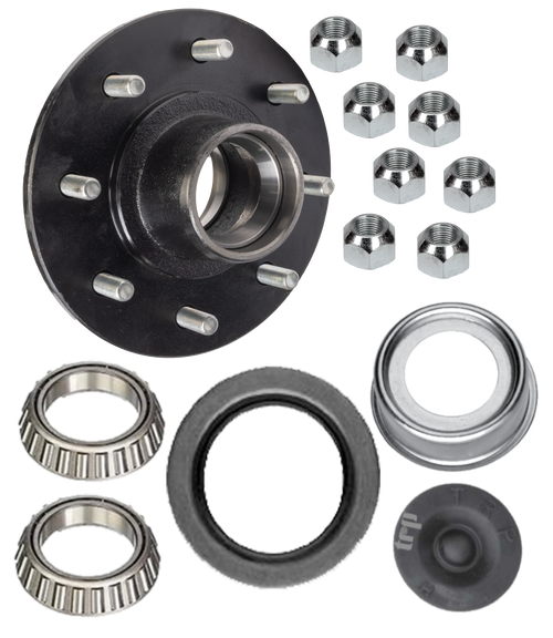 T86542-K --- Pre-Greased 8 on 6-1/2" Hub Only - 7,000 lb