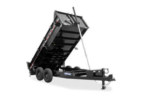 STD8214TA5T --- 2026 Sure-Trac 82" x 14' HD Low Pro Telescopic Dump Trailer- 14K #ST0596
