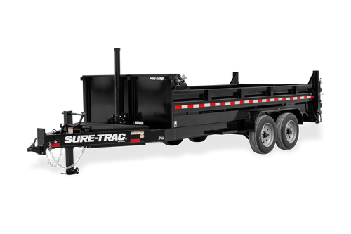 PSD8214TA5T --- 2026 Sure-Trac 82" x 14' Pro Series Telescopic Dump Trailer- 15.4K - #ST0597
