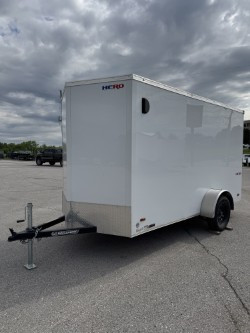 HR612SADRD --- 2026 Bravo Hero 6' x 12' Enclosed Trailer W/ Side Door and Rear Ramp Door #BR0801