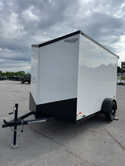 SC610SADRDMN --- MIDNIGHT EDITION--- 2025 Bravo Scout 6' x 10' Enclosed W/ Side Door and Rear Ramp Door #BR6181