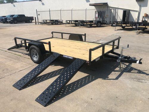 STR712GT-ATV --- 2026 Sure-Trac 7' x 12' Tube Top Utility Trailer W/ Side Ramps - 3K #ST0639