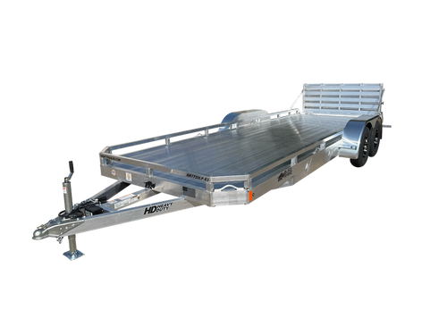 AR7720LP-E2 - 2026 Black Rhino 77" x 20' Aluminum Low Profile Utility Trailer W/ Bifold Gate - 7K #AR7378