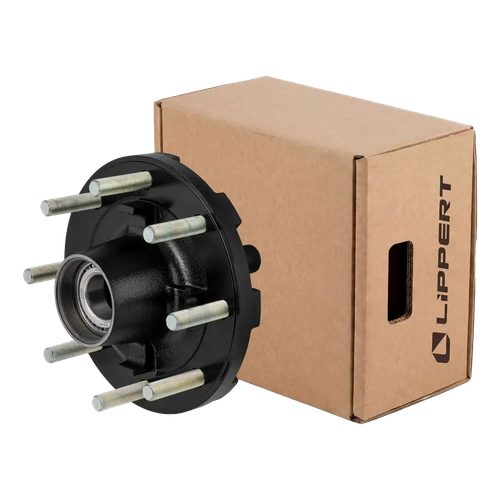 2025043327 --- Threaded Oil Idler Hub Assembly with Installed Bearing Kit, 16,000-lb. Axles