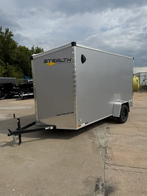 *COMING SOON* SM612SADRD --- 2027 Stealth Mustang 6' x 12' Single Axle Enclosed Trailer with Side Door and Rear Ramp Door - 2,990 GVWR - #SM6690
