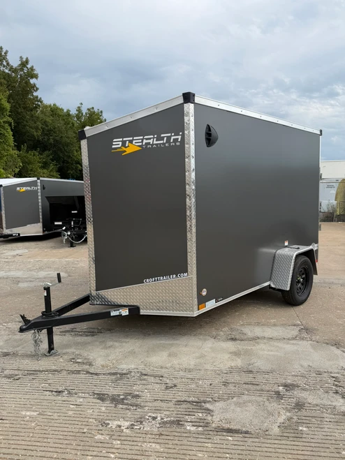 SM610SADRD --- 2027 Stealth Mustang 6' x 10' Single Axle Enclosed Trailer with Side Door and Rear Ramp Door - 2,990 GVWR - #SM6685