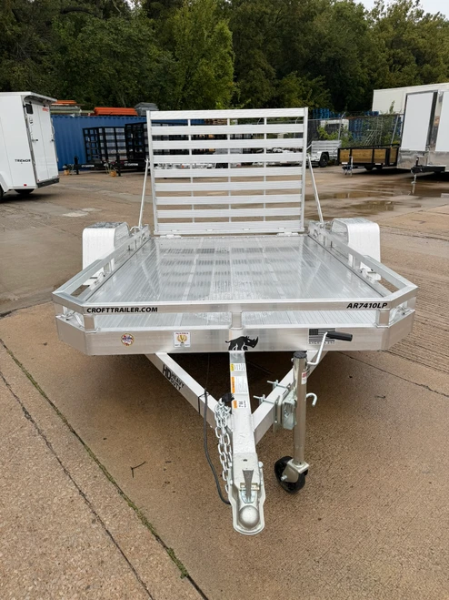 *Coming Soon* AR7410LP - 2027 Black Rhino 74" x 10' Single Axle Aluminum Low Profile Utility Trailer with Rear Gate - 2,990 GVWR #AR7847