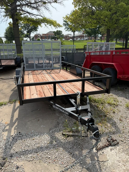 CT612GT --- 2026 Croft 6' x 12' Single Axle Tube Top Utility Trailer with Rear Gate - 2,990 GVWR #CT5984