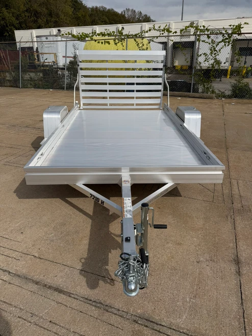 AL7210H --- 2027 Aluma 72" x 10' Single Axle Heavy Aluminum Utility Trailer with Rear Gate - 2,990 GVWR #AL7371