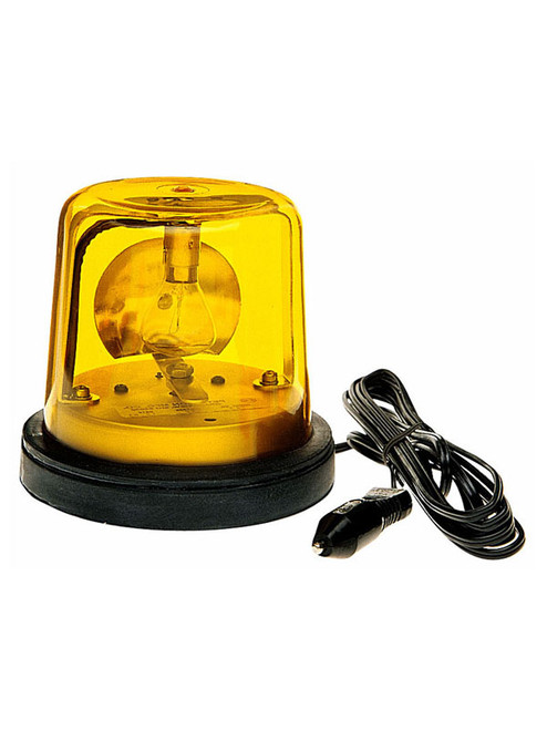 763A --- Revolving Amber Safety Light with Auxiliary Plug