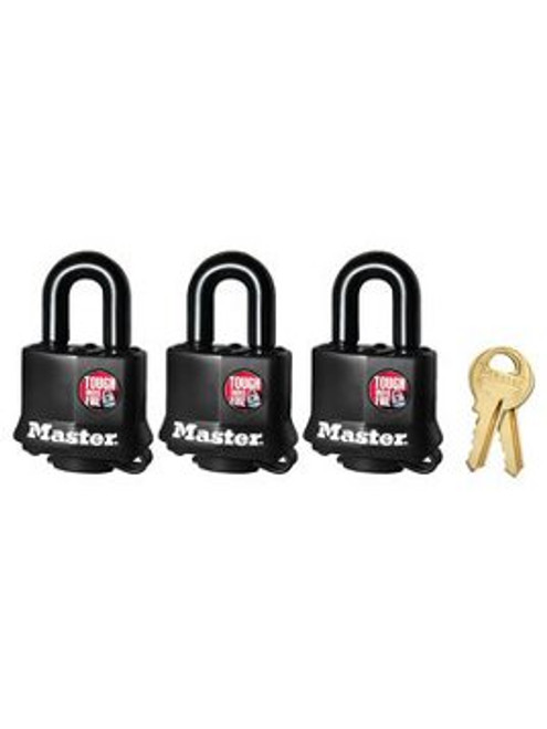 ML311-3PK --- MasterLock™ 1-9/16" wide Padlock - Three Pack Keyed Alike