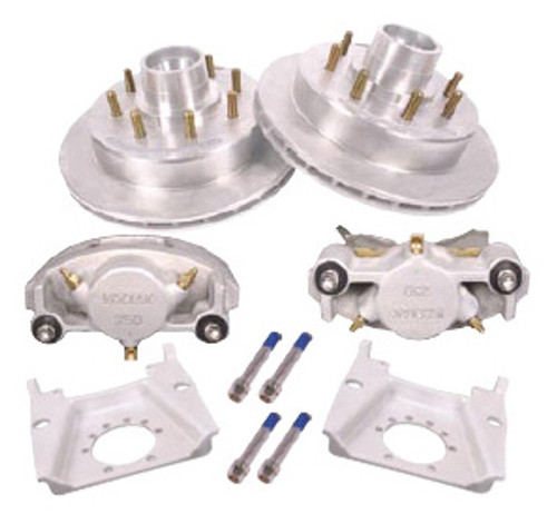 KOD-133-8D-10 --- 13" Kodiak Disc Brake Kit for 8,000 lb Dexter Axles Only - 5/8" Studs - 8 on 6-1/2" - Pair