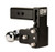 BW20037B --- B&W 2.5" Shank Tow and Stow Adjustable Ball Mount with Two Hitch Balls, 5" Maximum Drop