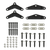 132698 --- Triple Axle AP Kit with Long Equalizer and Standard Bolts