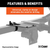 118140 --- Universal Mounting Bracket for Receiver Hitches (Short)