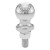40018 --- 2" Hitch Ball - 3,500 lb Capacity - Chrome Finish