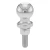 40019 --- 2" Hitch Ball with long 3/4" shank, 3,500 lb Capacity, Chrome Finish