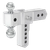 45385 --- AlumaLite™ Adjustable Aluminum Hitch with Dual Ball, 6" Drop, 2-1/2" Shank