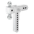 45387 --- AlumaLite™ Adjustable Aluminum Hitch with Dual Ball, 10" Drop, 2-1/2" Shank