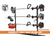 LT10 --- Lockable Three Trimmer Rack