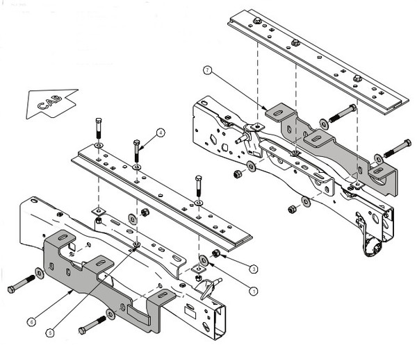 8553017 --- Demco Rail Kit - SL Series 24