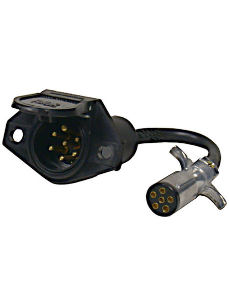 603PW/87S --- 6-Way Round to 7-Way Round Pin Adapter