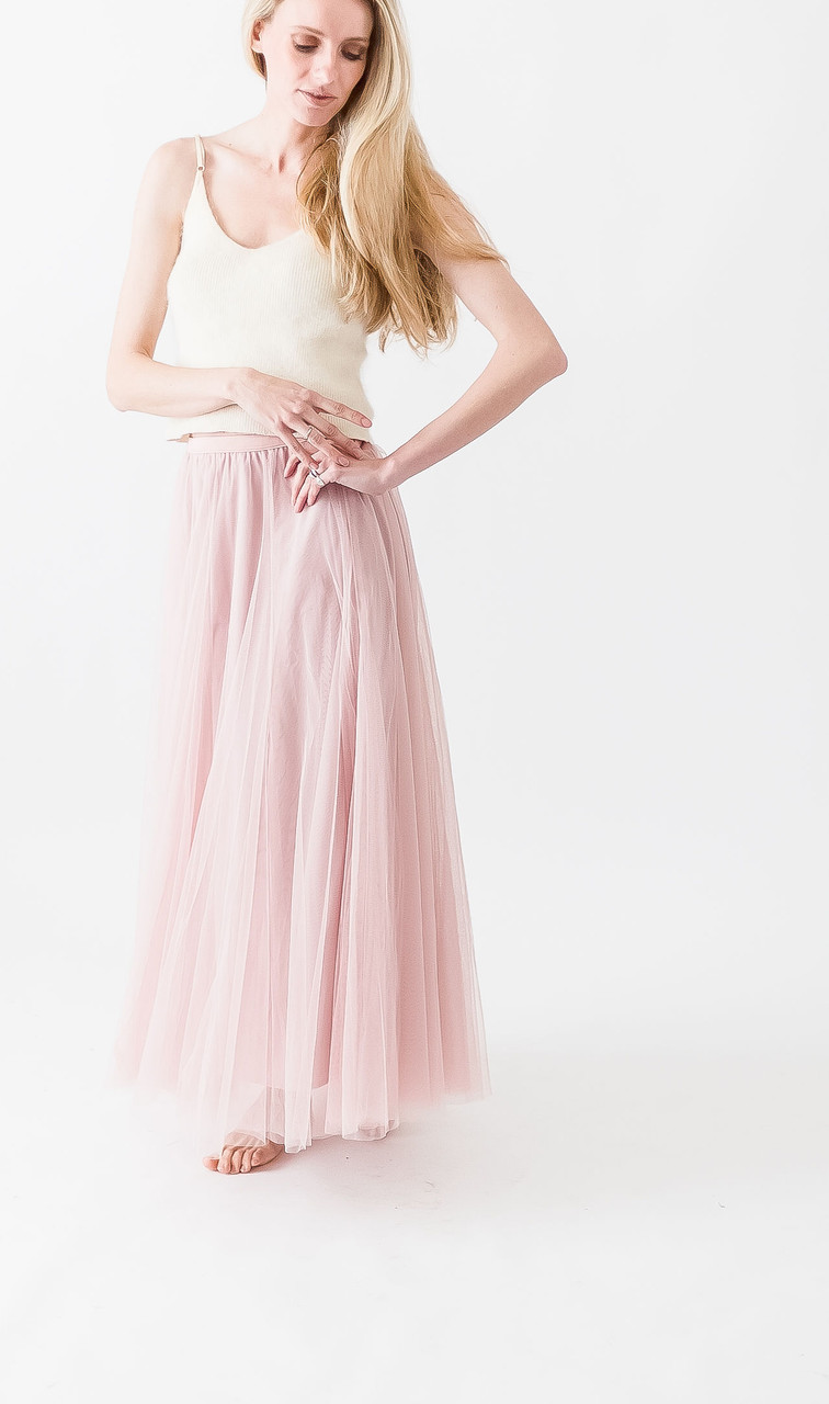 Women's Petal Skirt in Blush