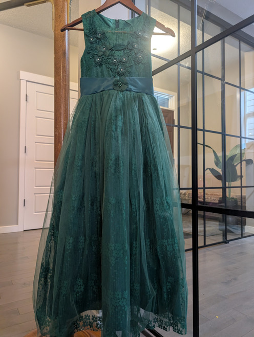 Noel Dress in Emerald