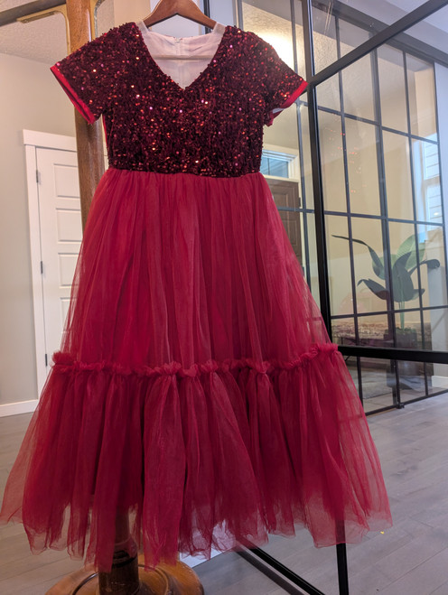 Natalie Dress in Scarlet 