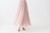 Full length blush tulle skirt